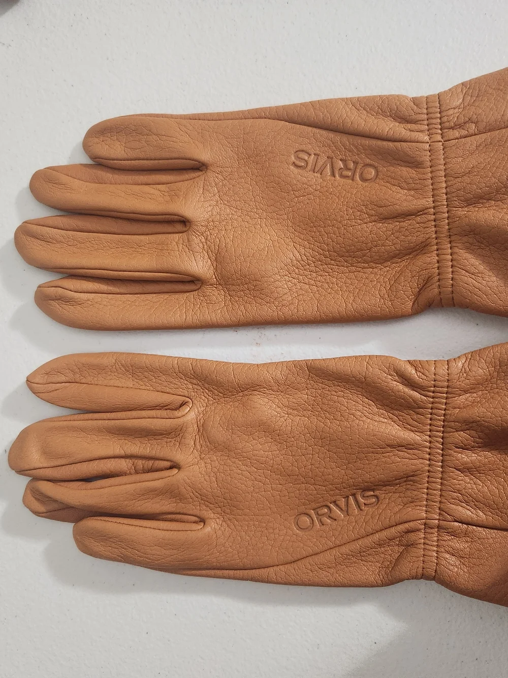 Orvis Chestnut Brown Leather Gloves
